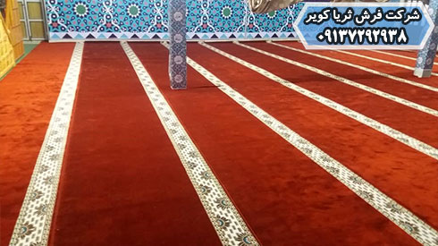 فرش مسجد تشریفاتی ساده تک حاشیه