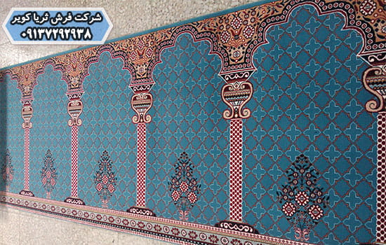 فرش سجاده ای 700 شانه ای کاشان برای مسجد