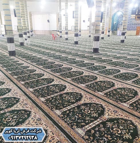 فرش مسجد سجاده طرح شلوغ