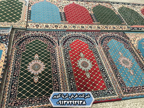 رنگبندی و طراحی فرش مسجد